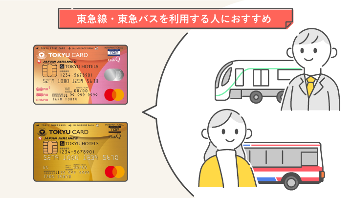 東急線や東急バスを利用する人におすすめの東急カード