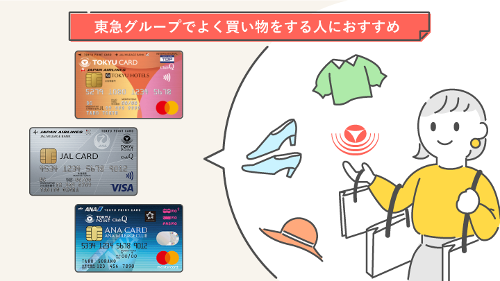 東急グループでよく買い物をする人におすすめの東急カード