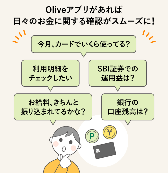 Oliveアプリで確認できることSP
