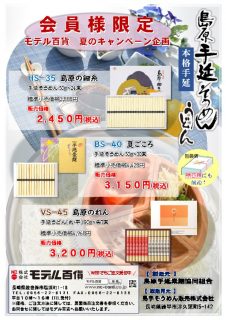 島手そうめんチラシ表のサムネイル