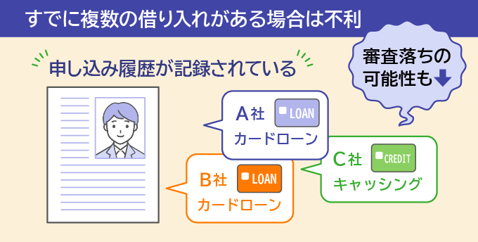 複数の借金がある場合は不利