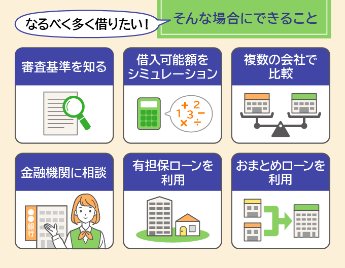 フリーローンをなるべく多く借りたい場合にできること
