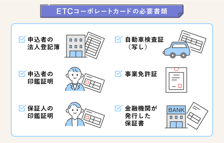 ETCコーポレートカード 必要書類
