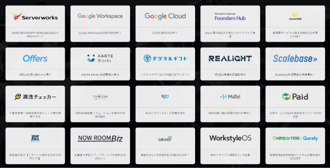 UPSIDERの利用企業向け優待プログラム