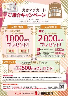 えきマチカードご紹介キャンペーンのサムネイル