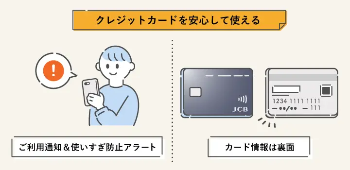 クレジットカードを安心して使える