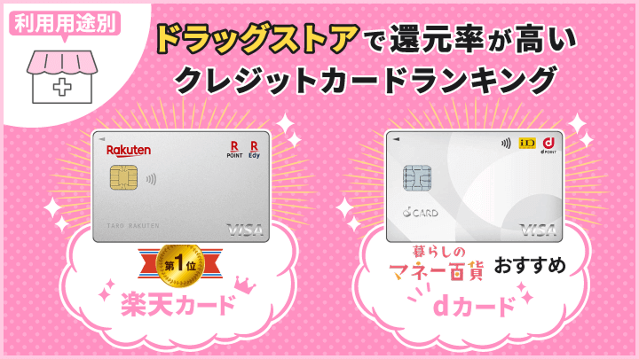 クレジットカード 還元率 ドラッグストア