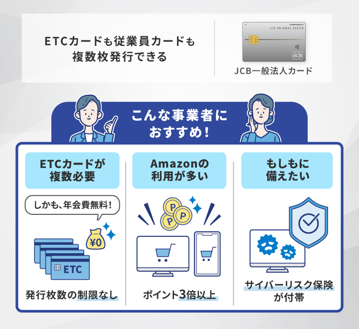 JCB一般法人カードがおすすめな事業主