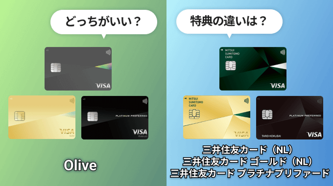 Oliveと三井住友カード(NL)の違い