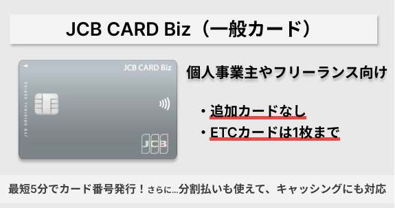 JCB CARD Biz(一般カード)