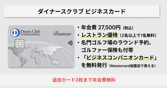 ダイナースクラブ ビジネスカード